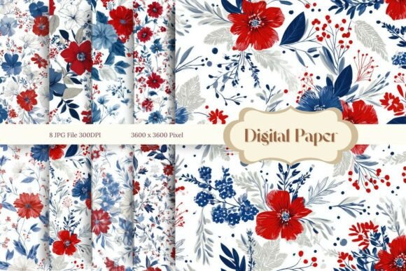 Download Patriotic Flower Background 4of July USA - Flower background Collection