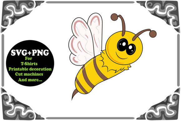 Download Cute Bee Svg and Png - Premium Bundle