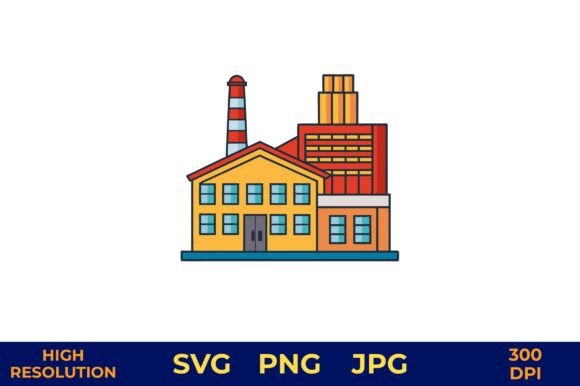 Download Industrial Factory Illustration Colors - Factory illustration Collection