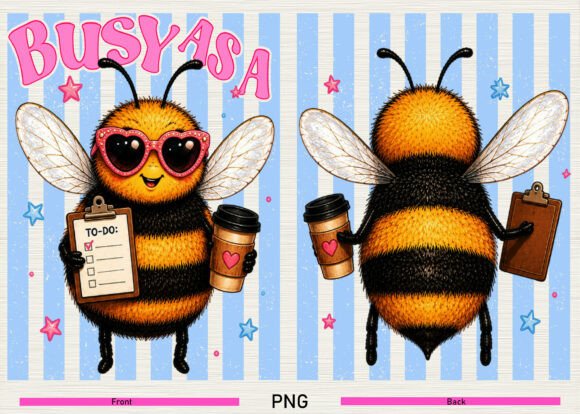 Download Busy As a Bee Cute Bee Lover PNG - Premium Resources