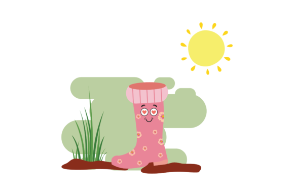 Download Spring Boots Pink Kawaii Background - Spring boots Collection
