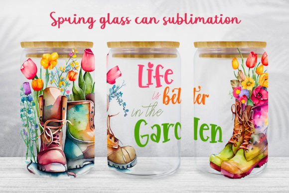 Download Garden Glass Can Wrap Spring Boots Libbe - Spring boots Collection