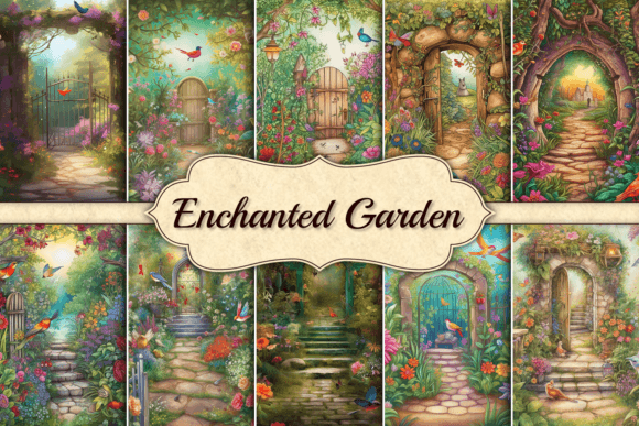 Download Enchanted Garden Flower Background - Flower background Collection