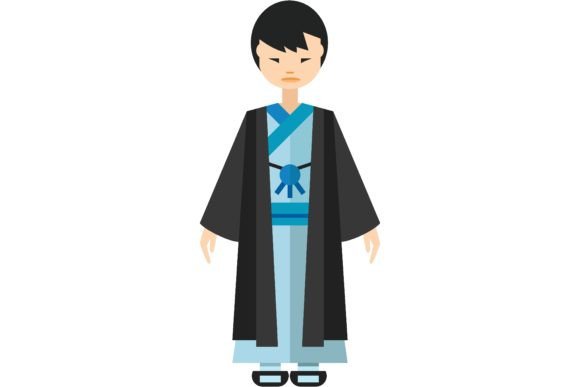 Download Asian Man Dressed in Traditional Kimono - Traditional kimono Collection