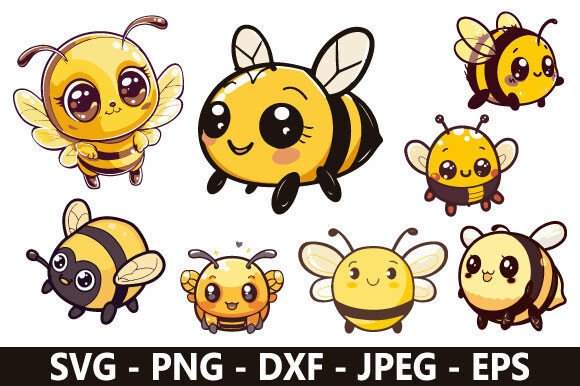 Download Cute Bee SVG Bundle - Premium Resources