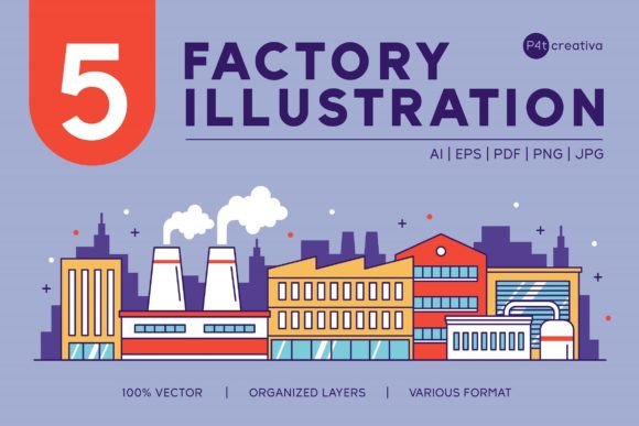 Download 5 Factory Illustration - Factory illustration Collection